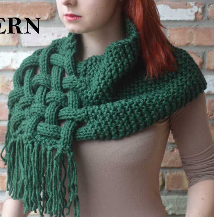 Loop knit scarf pattern