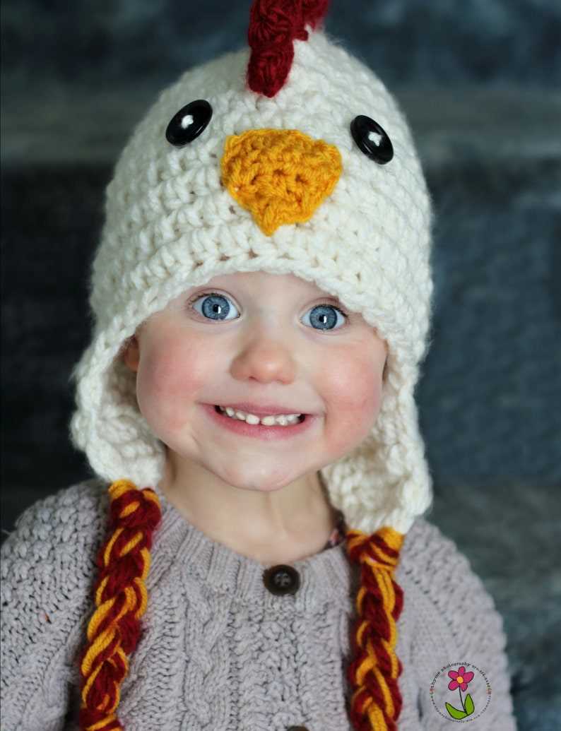 Knitted chicken hat pattern