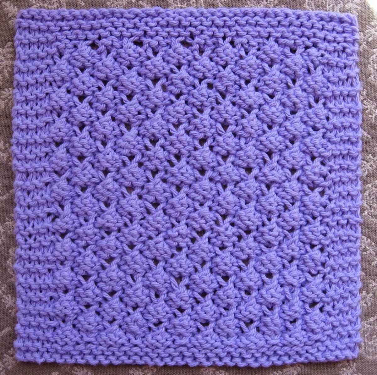 Dishcloth knit pattern basic
