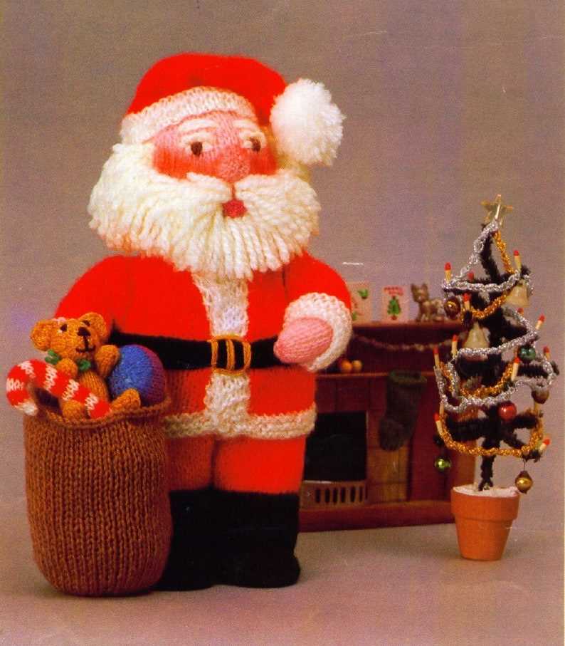 Mini santa sack knitting pattern