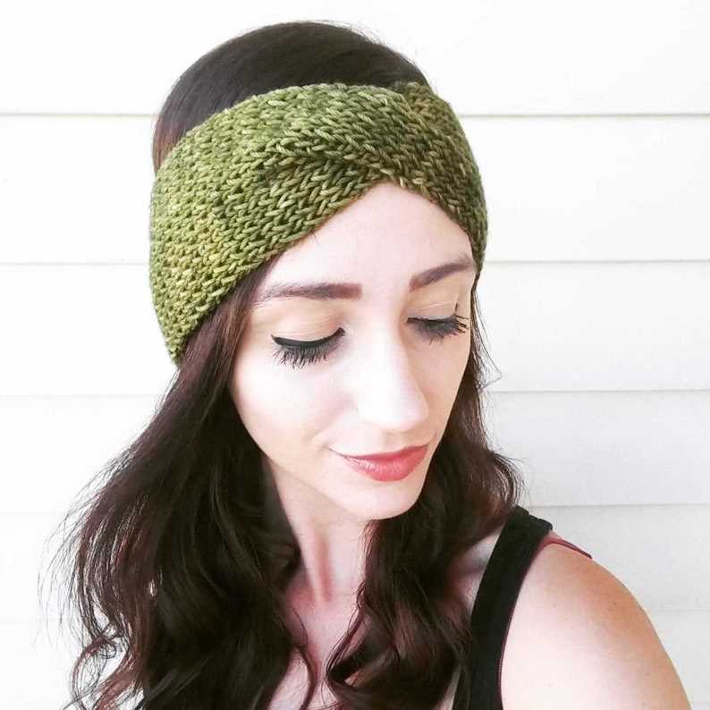Ribbed headband knitting pattern