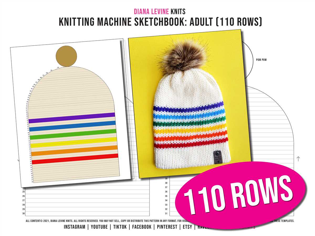Knit hat pattern size 10 circular needles