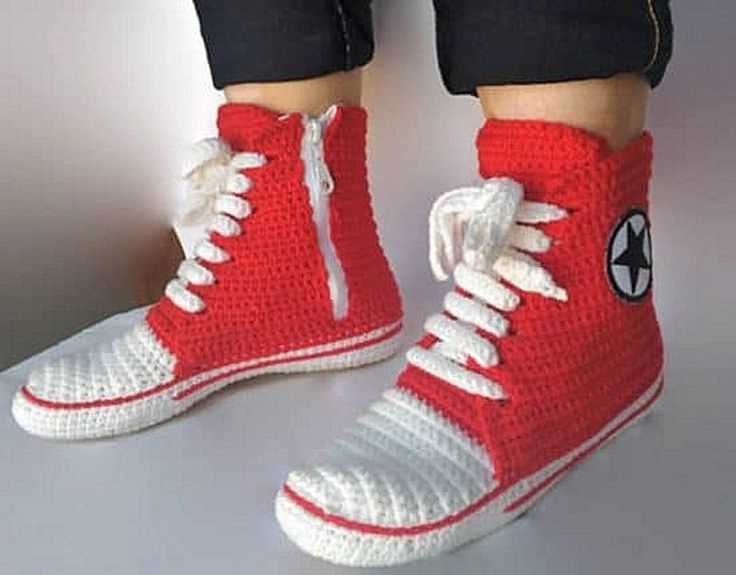 Converse slippers knitting pattern