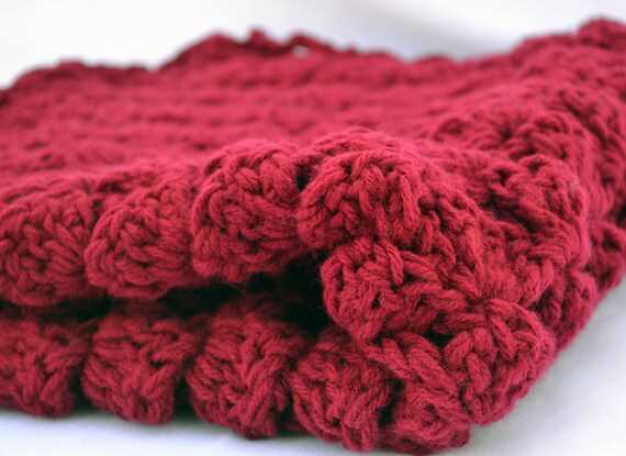 Double strand knit blanket pattern
