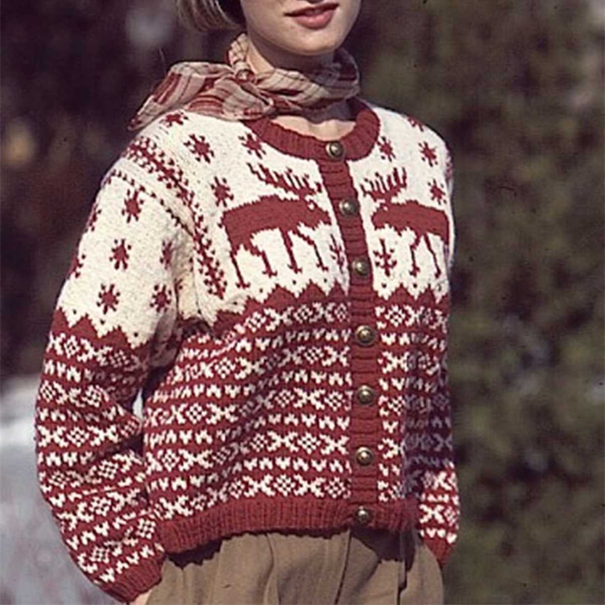 Nordic cardigan knitting pattern