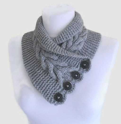 Free pattern for knitted cowl neck warmer