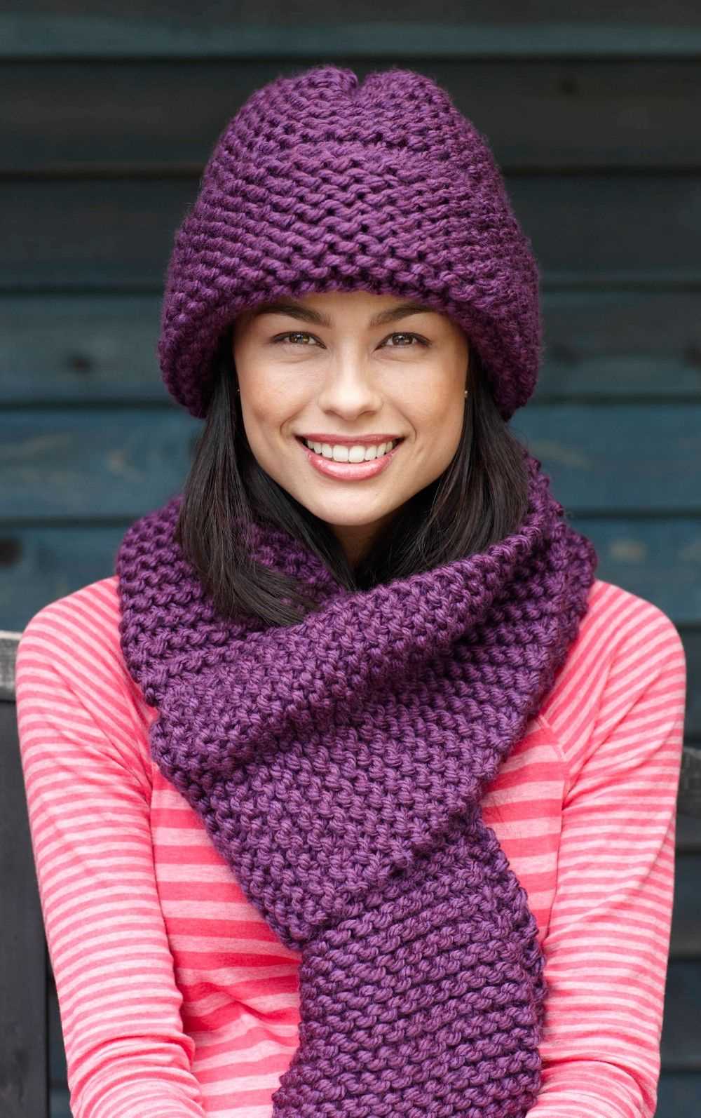 Knitting hats and scarves free patterns