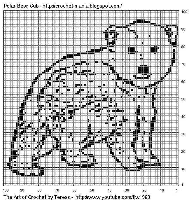 Bear paw knitting pattern