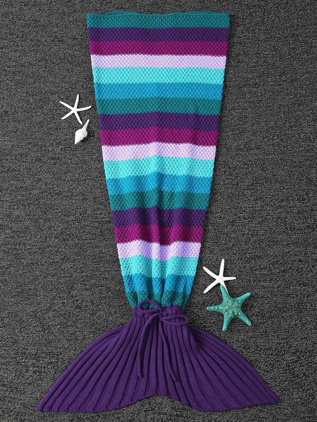 Knit mermaid tail blanket pattern