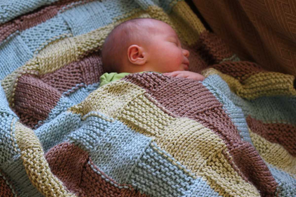 Simple baby blanket knitting pattern