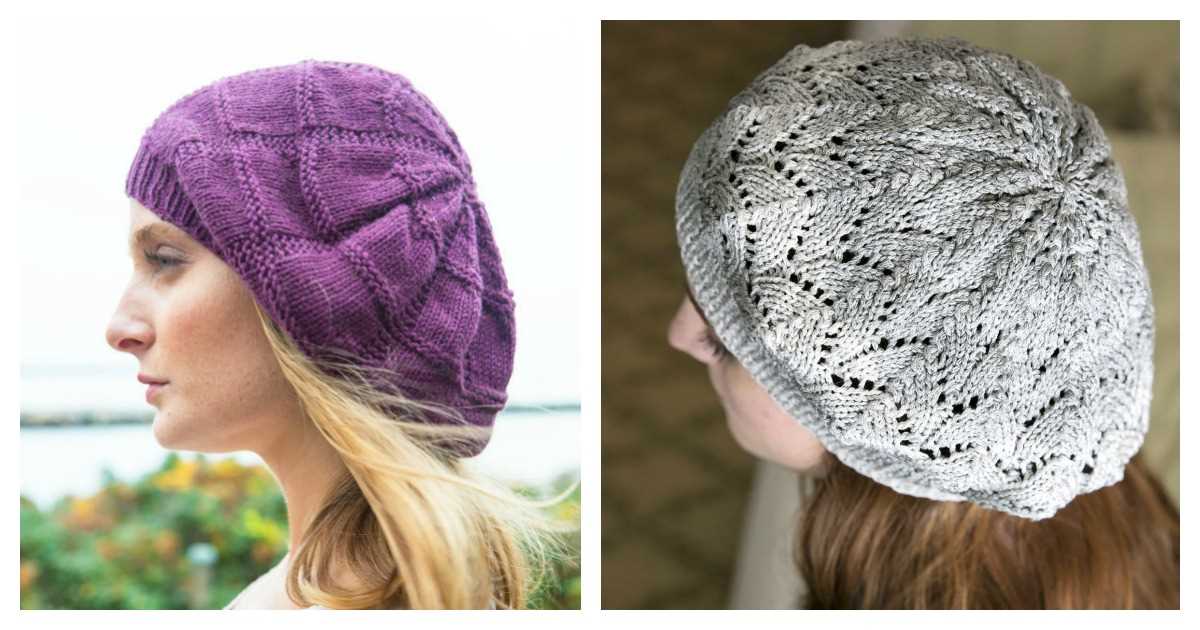 Free knit beret hat patterns