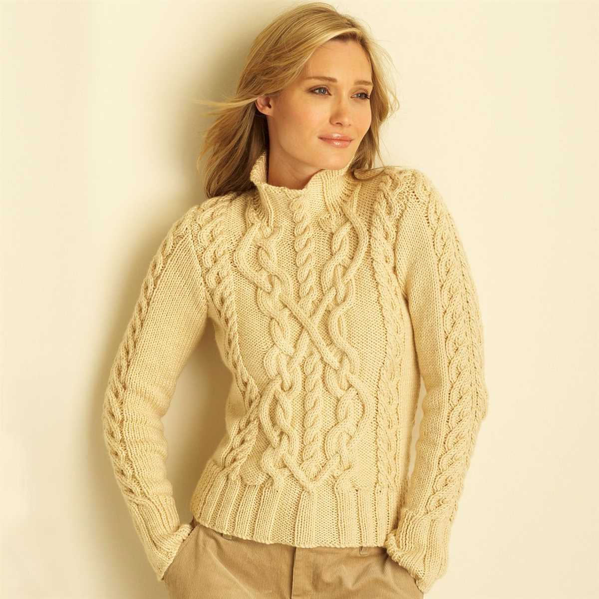 Free cable sweater knitting patterns