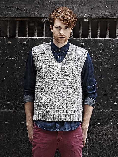 Cable knit vest pattern