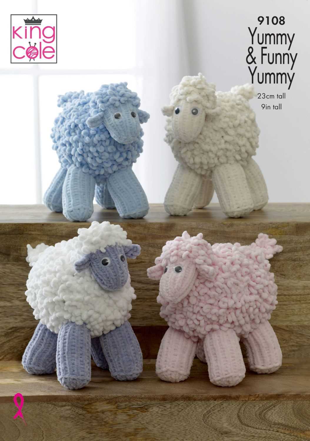 Knitted sheep pattern
