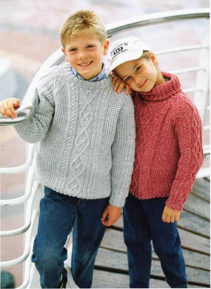 Childrens aran jumper knitting patterns free