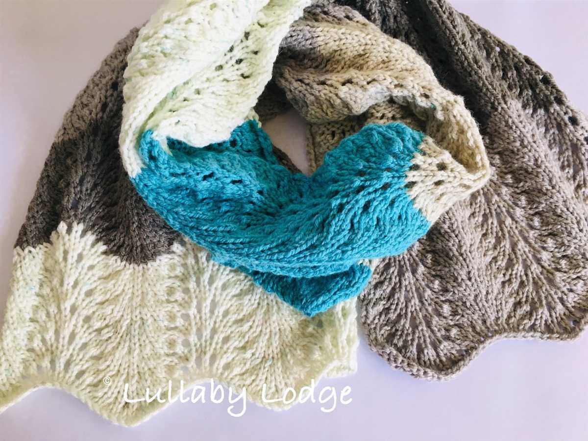 Caron latte cakes knit scarf patterns