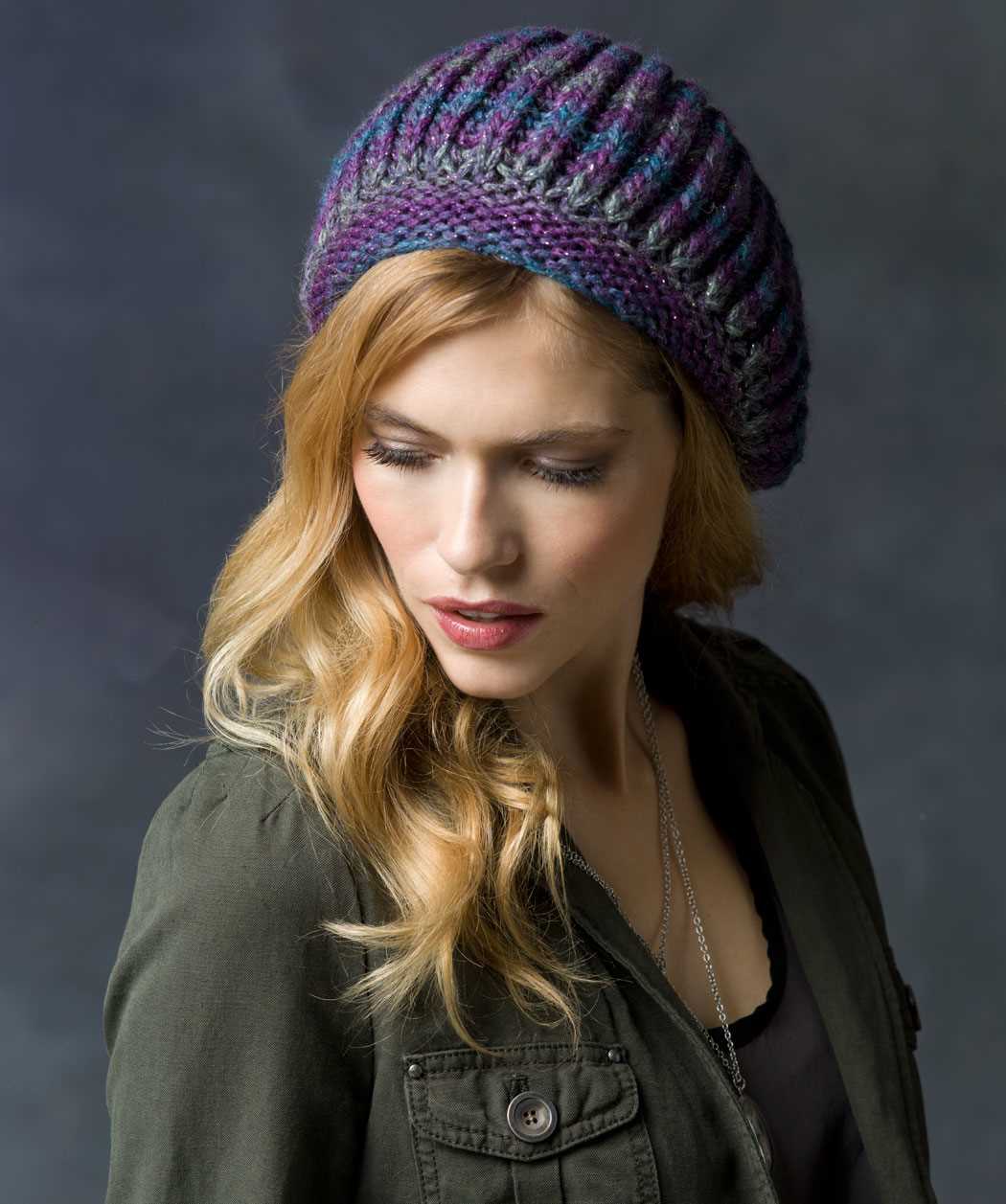 Free knit beret hat patterns