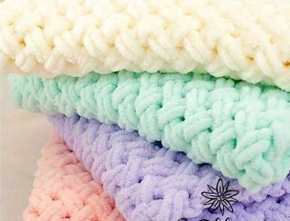 Corner to corner knit baby blanket pattern