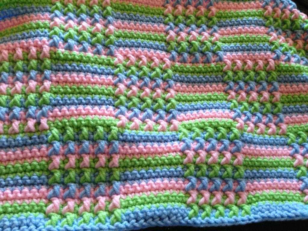 3 color blanket knitting pattern