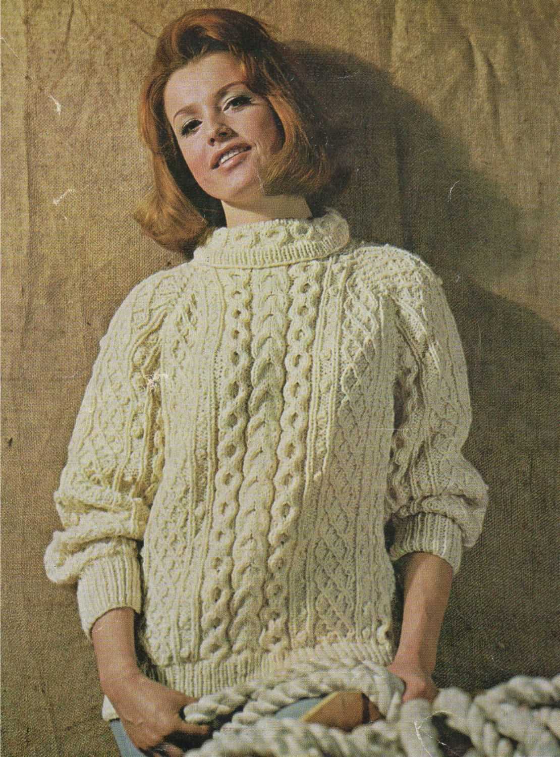Aran fisherman knit sweater patterns