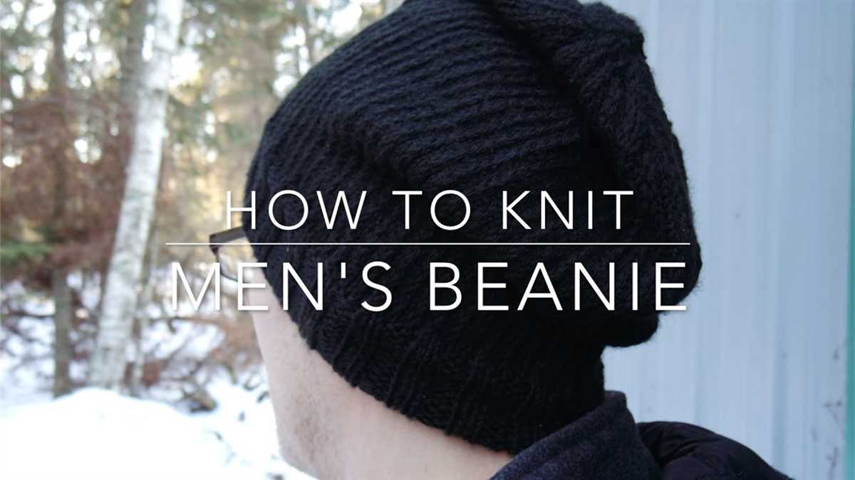 Beanie knitting pattern 8 ply