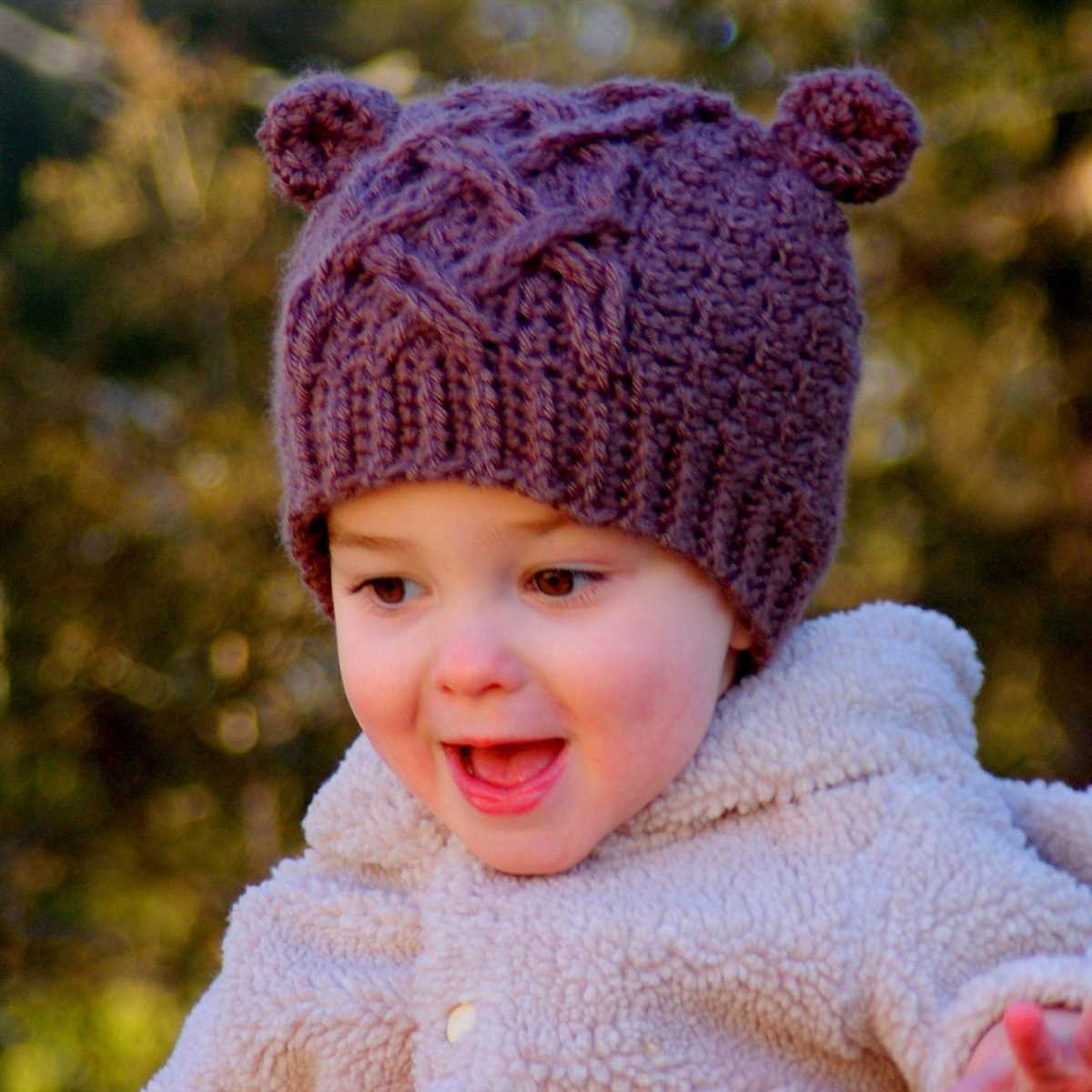 Bear hat knitting pattern