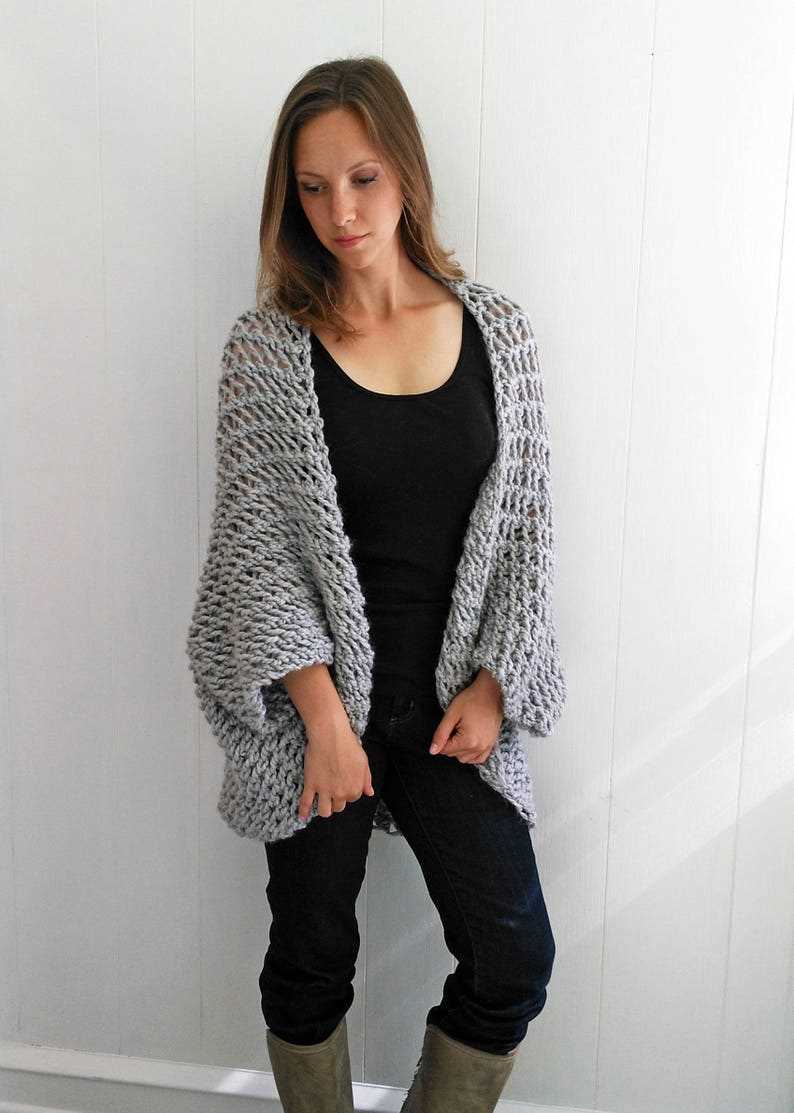 Beginner knit cardigan pattern free