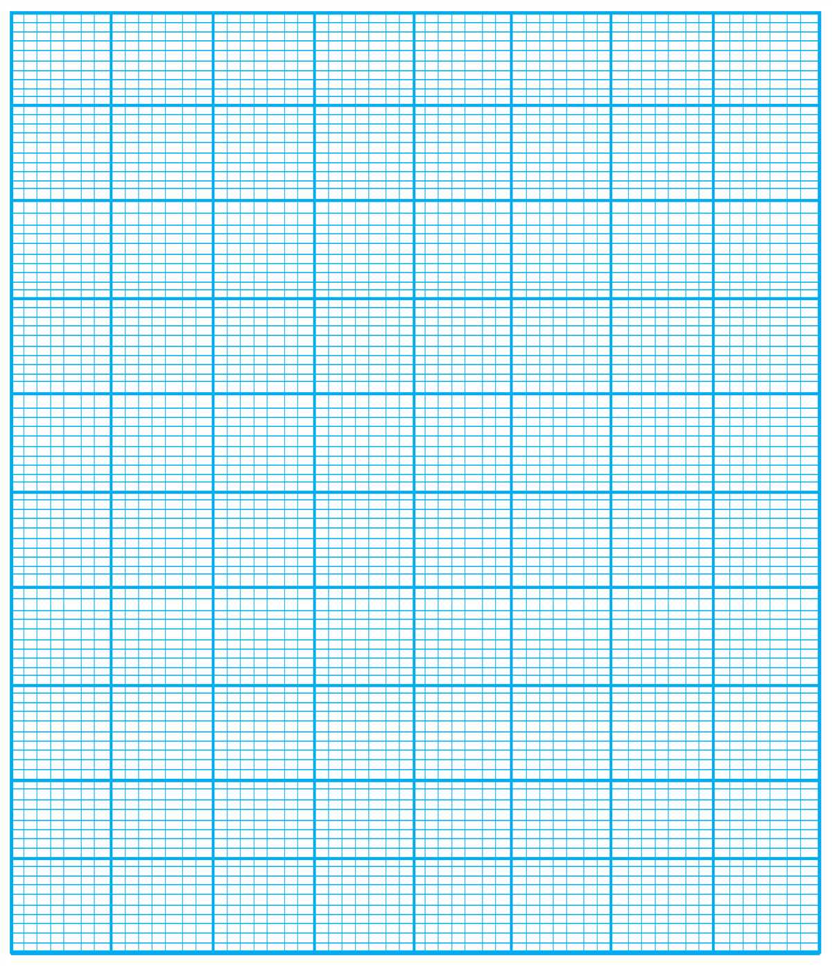Blank knitting pattern grid