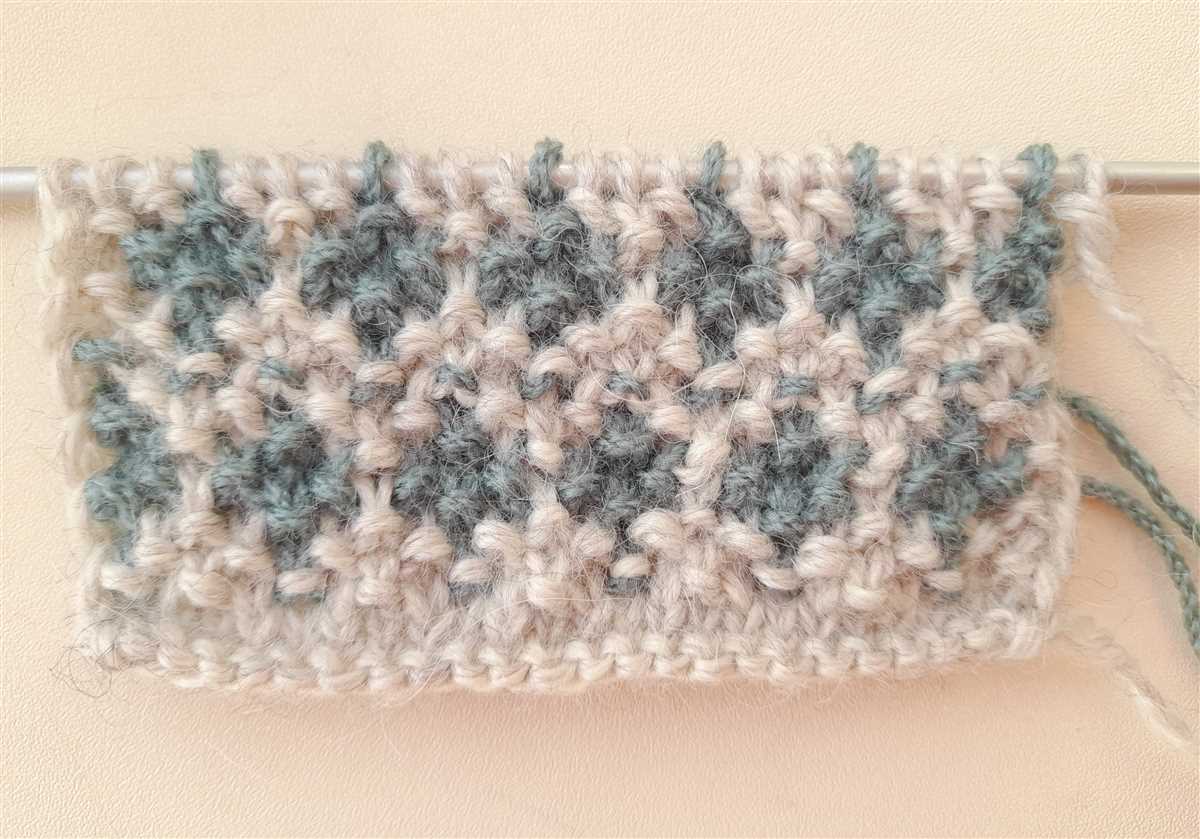 Box stitch knitting pattern
