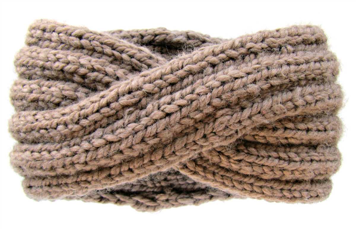 Cable headband free knitting pattern