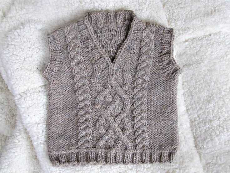 Cable knit vest pattern