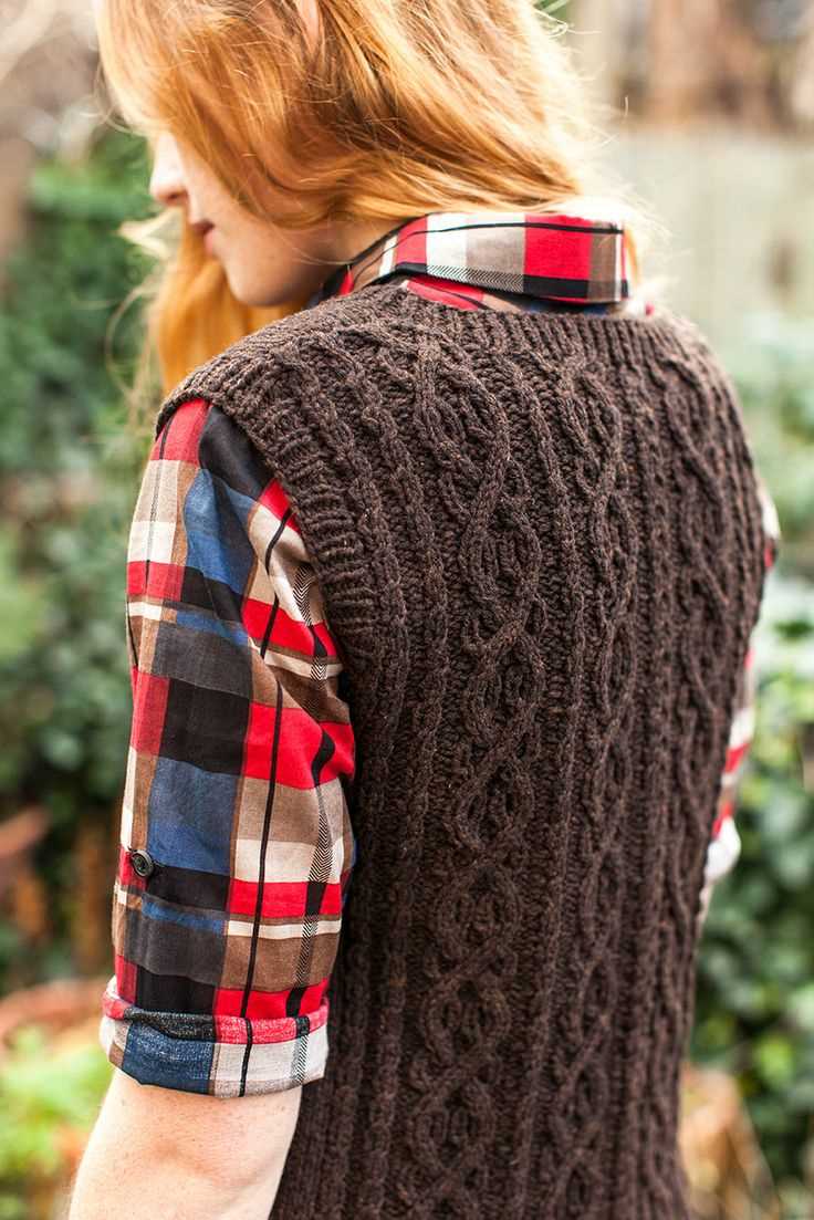 Cable knit vest pattern