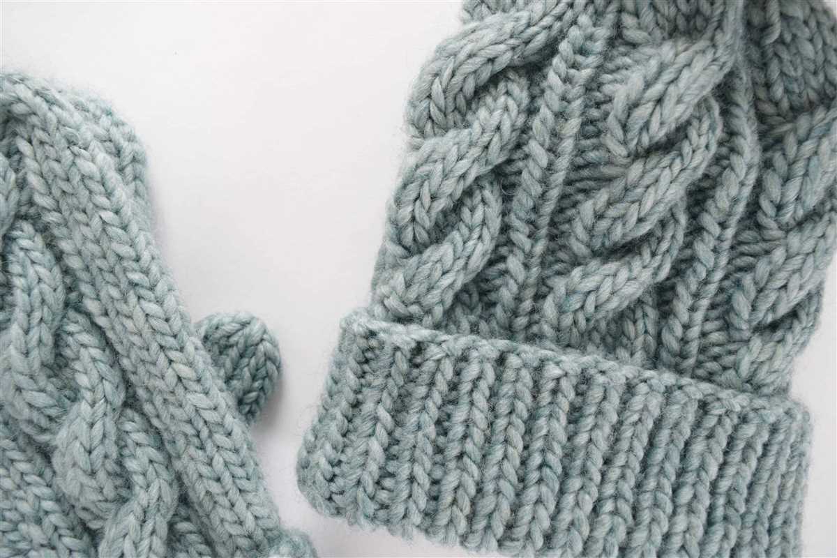 Cable knit mittens free pattern