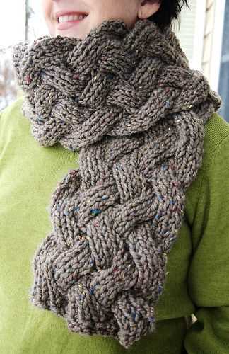 Cable scarf knitting pattern free