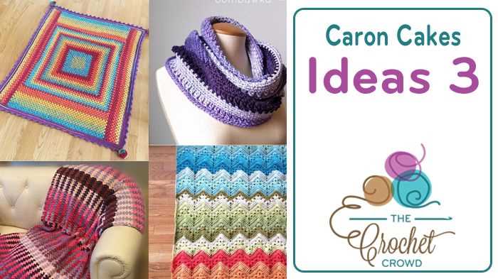Caron latte cakes knit scarf patterns