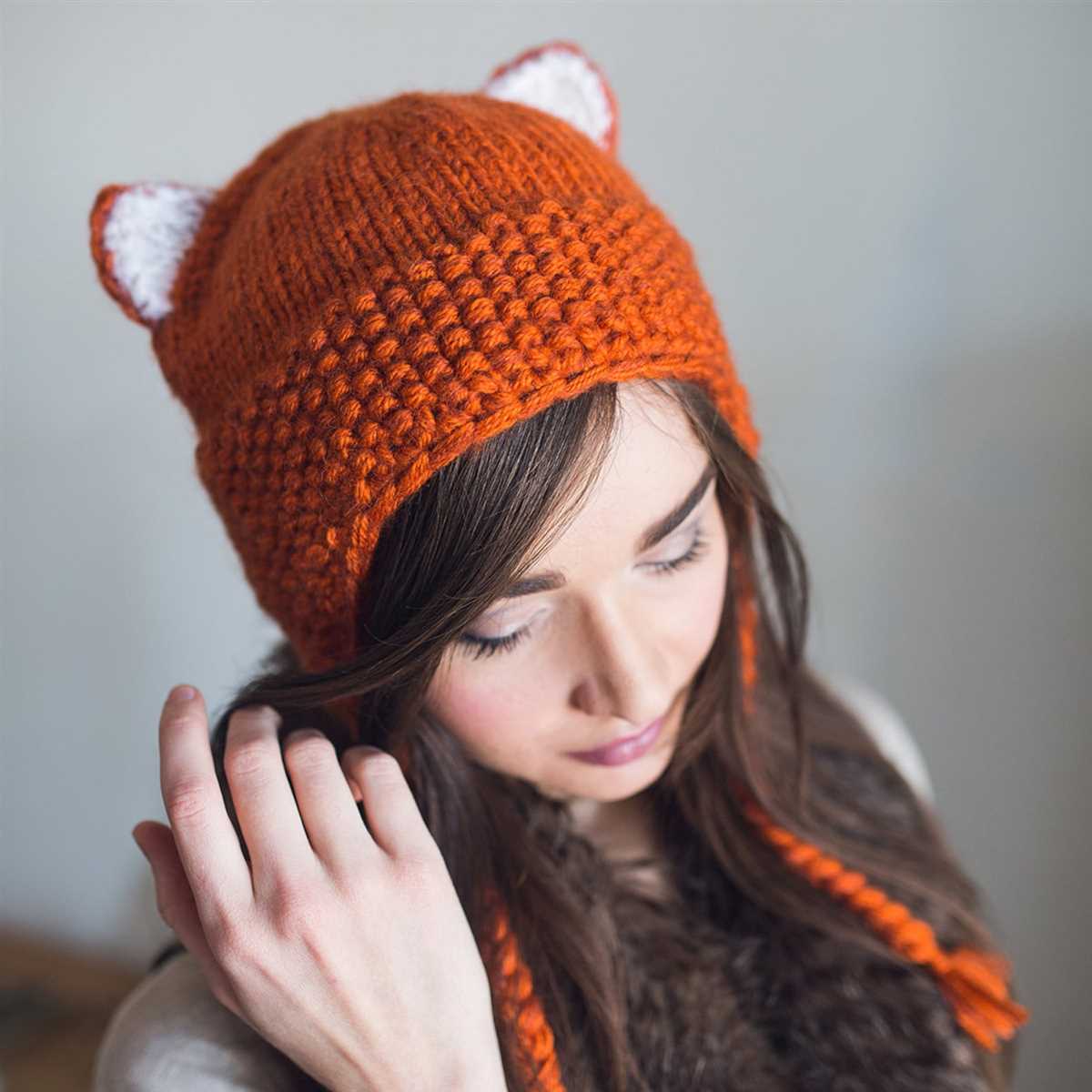 Cat ear beanie knitting pattern