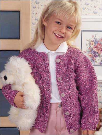 Childs cardigan free knitting pattern