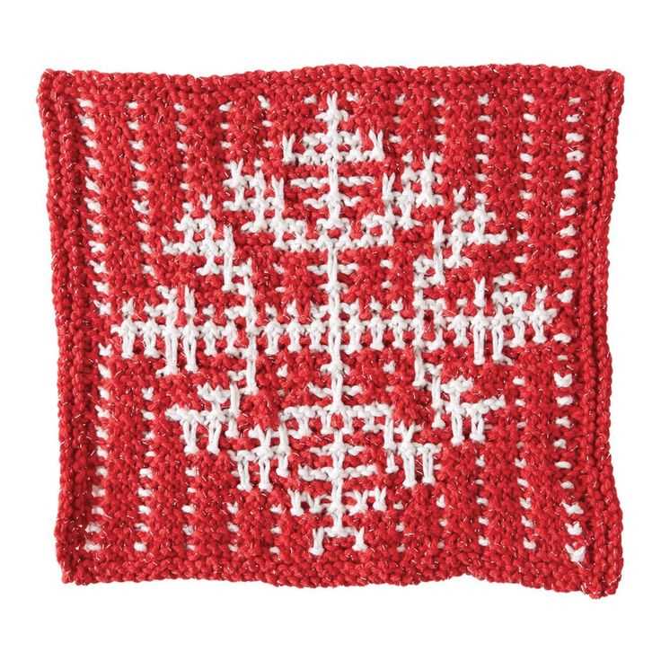 Christmas dishcloth knitting patterns free
