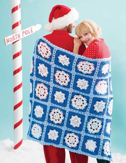 Christmas knit blanket pattern