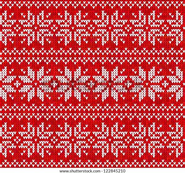 Christmas knit blanket pattern