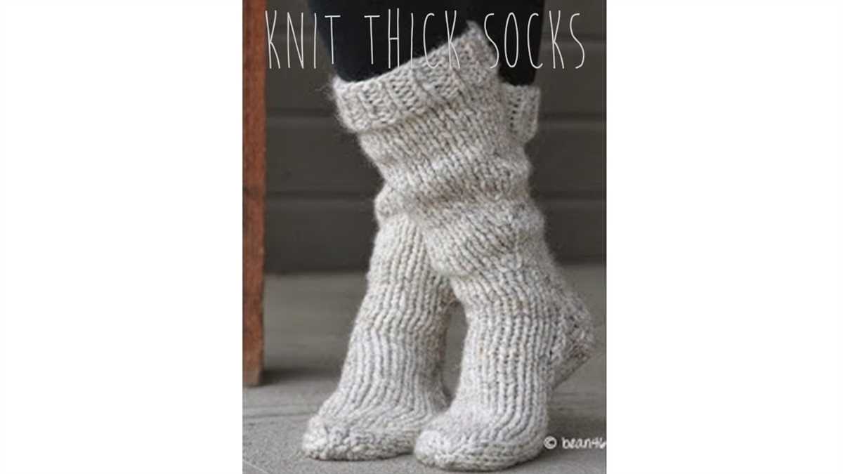 Chunky slipper sock knitting pattern