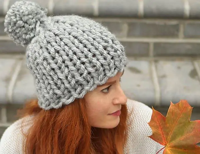 Chunky knit hat pattern free