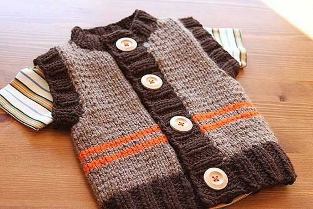 Chunky knit vest pattern free