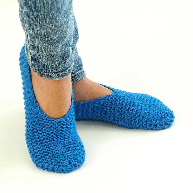 Chunky slipper sock knitting pattern