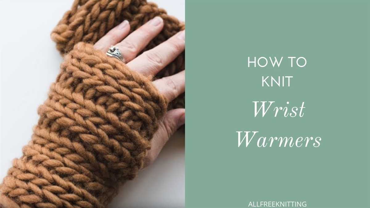 Chunky wrist warmers free knitting pattern