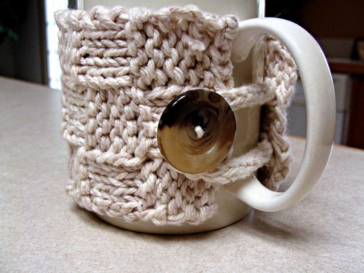 Coffee cup cozy knitting pattern free