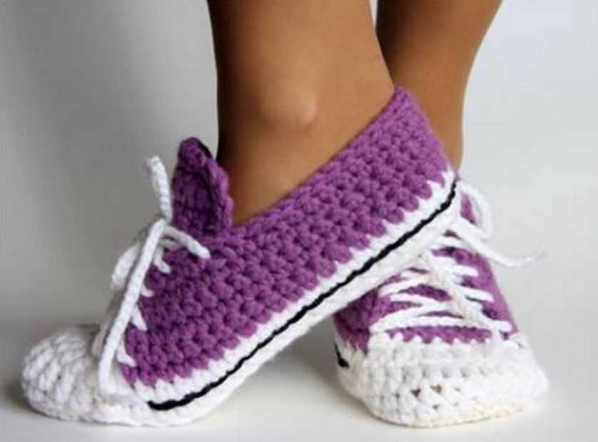 Converse slippers knitting pattern