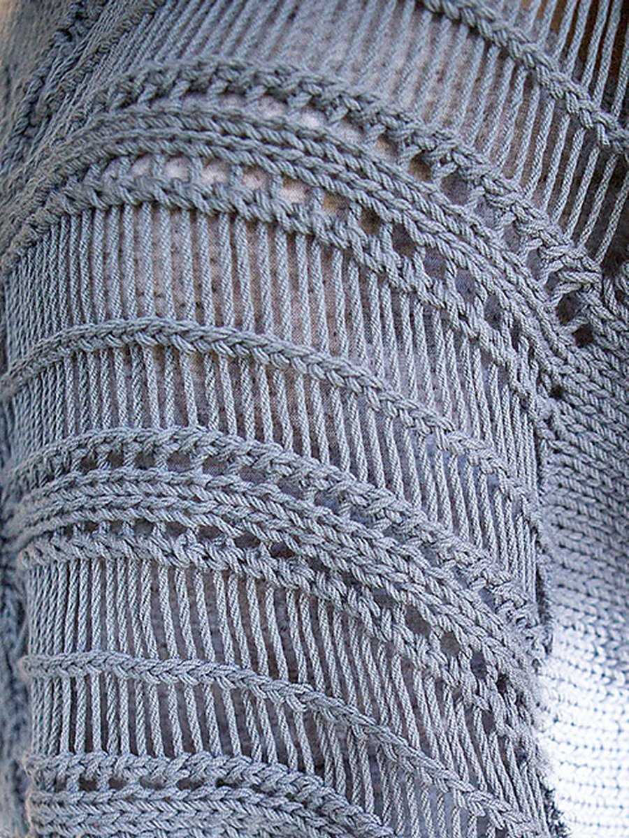 Corkscrew knitting pattern