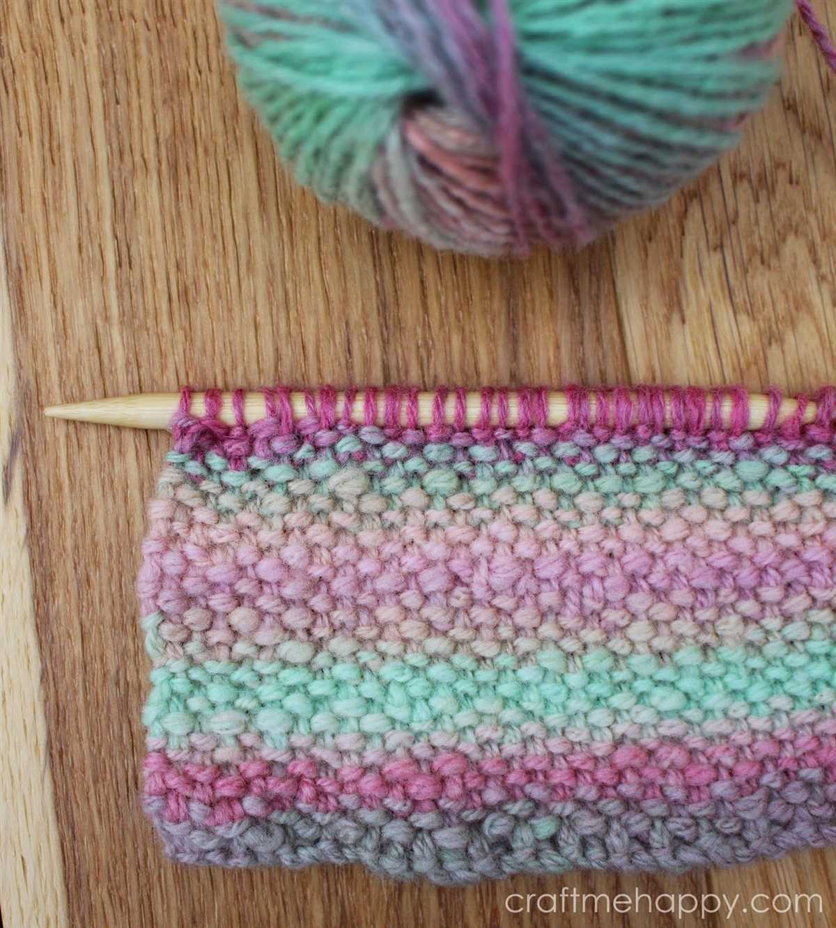 Corkscrew knitting pattern