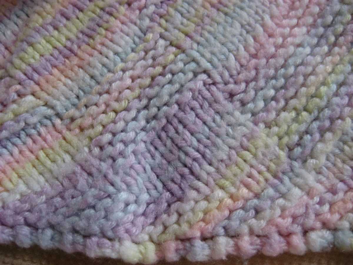 Corner to corner knit baby blanket pattern
